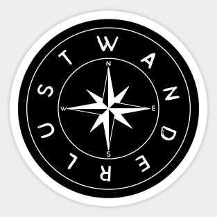 Wanderlust Compass Sticker